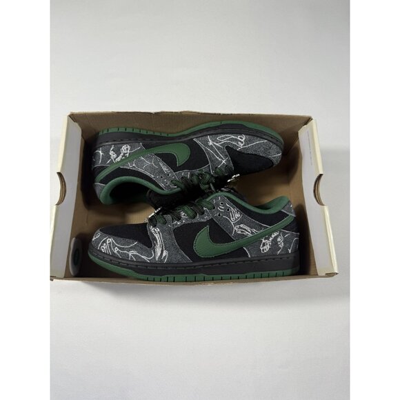 New Nike SB Dunk Low QS There Skateboards Shoes Mens Size 7.5 Black HF7743-001 - Picture 1 of 13